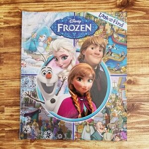 Look & Find Disney Frozen Activity Book Large Hardcover Pi Kids Puzzle Book